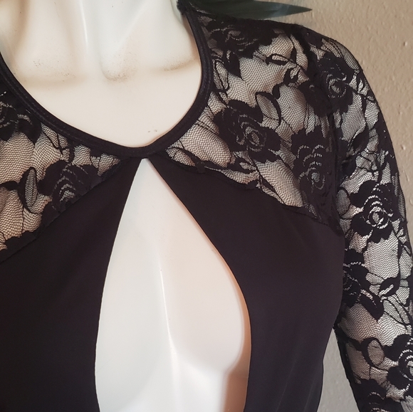 Elegant open back 2 in 1 long prom dress - Picture 4 of 6